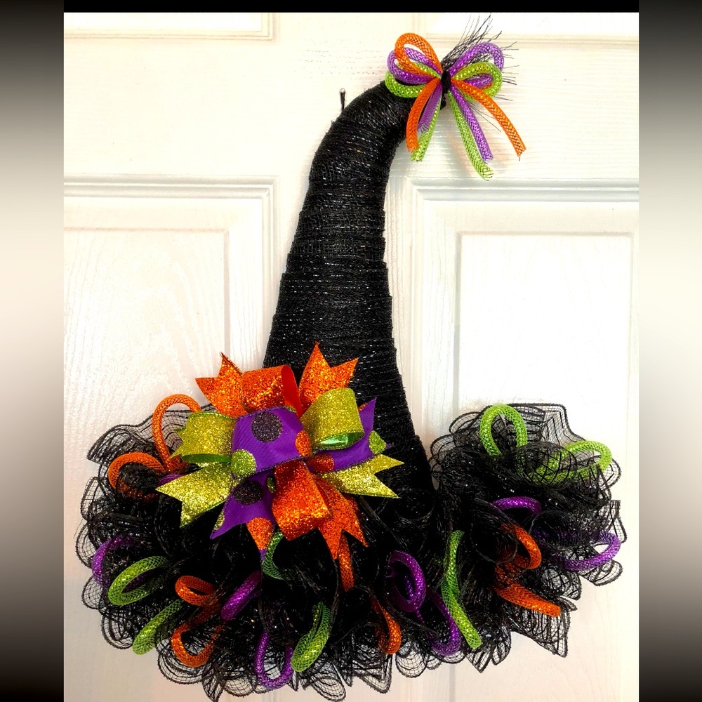 Handmade Witch Hat Wreath